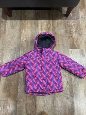 Pulse Purple and Pink Toddler Hooded Jacket